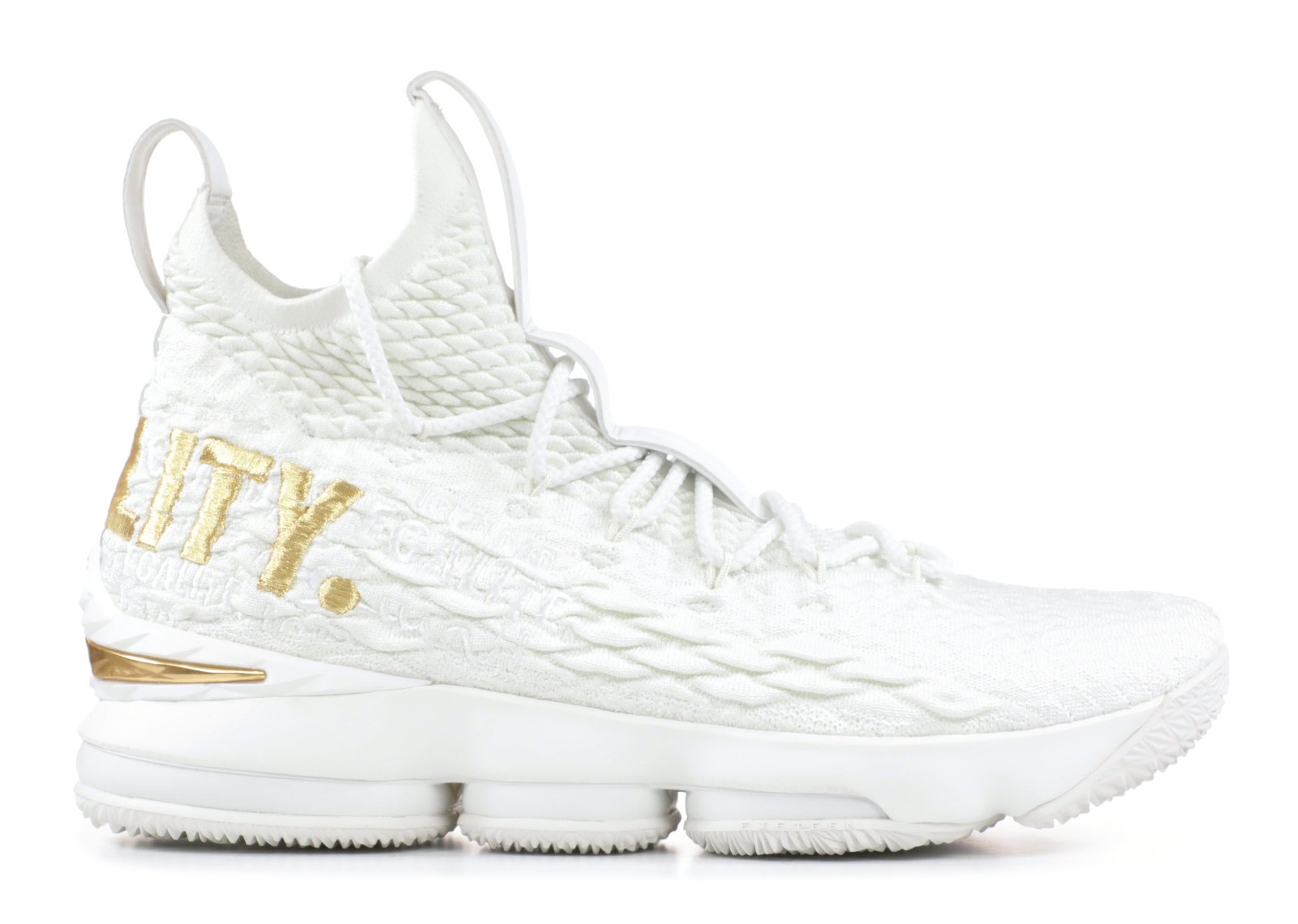 Lebron 15 online white gold
