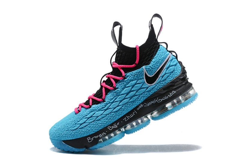 Lebron 15 blue and pink store
