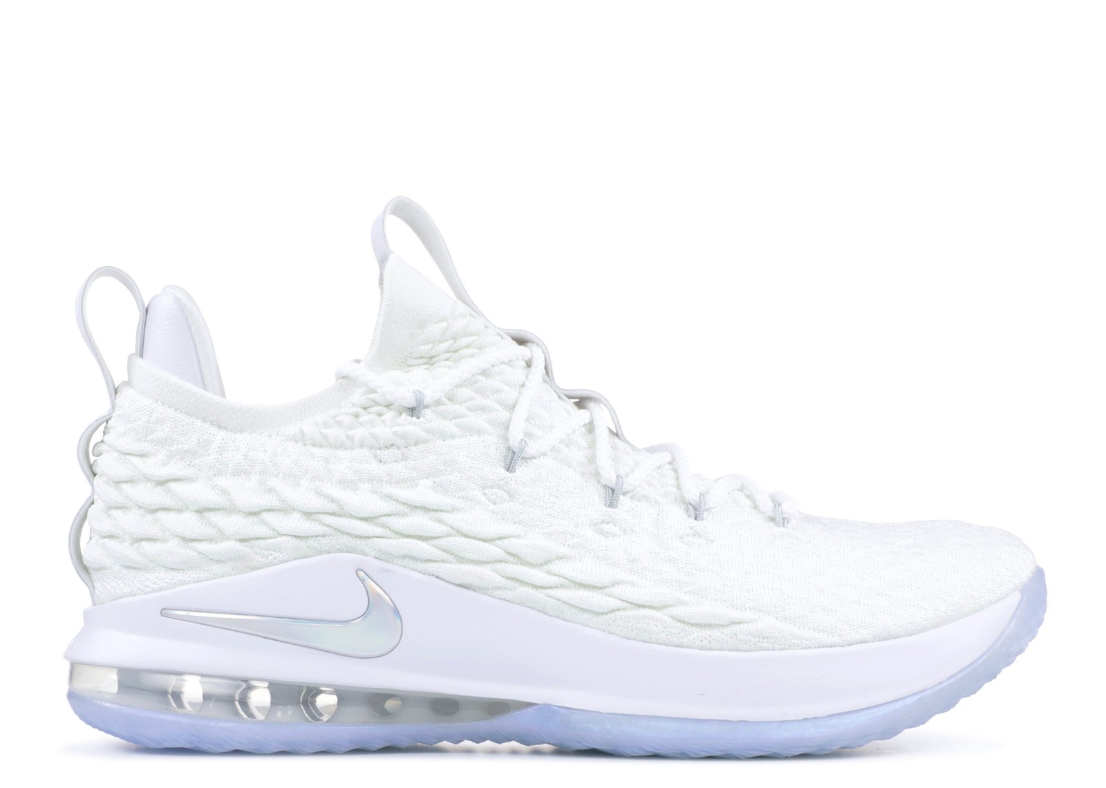 Lebron 15 low white 2025 metallic silver