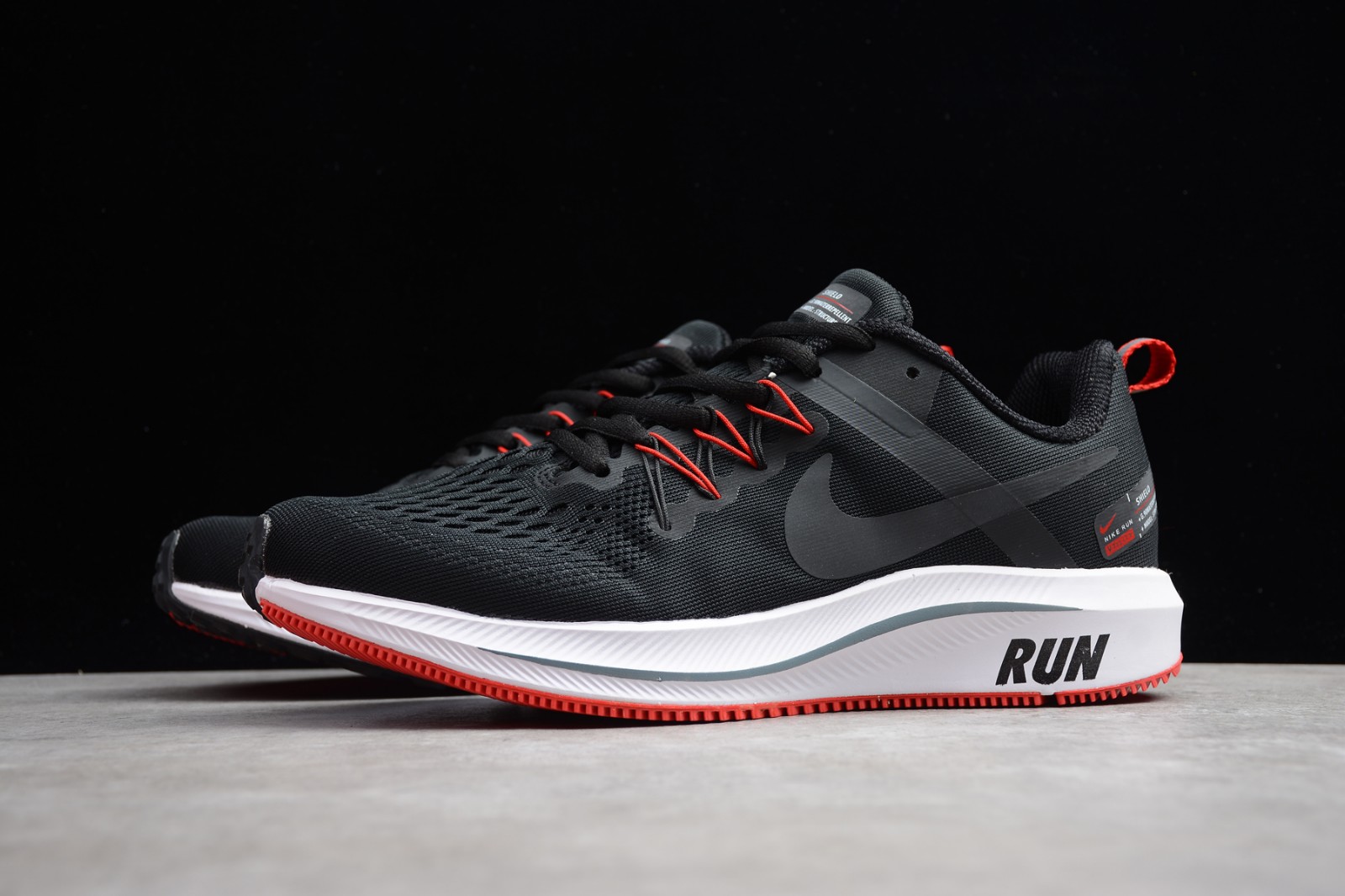 Nike Zoom Structure 15 Black Red 615588 