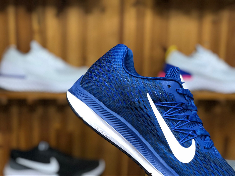 Nike Zoom Winflo 5 Blue White Mens Running Shoes AA7406 400 Glamorous Wide Fit Exclusive block heeled shoes in black croc GaleriahitShops Zoom Winflo 5