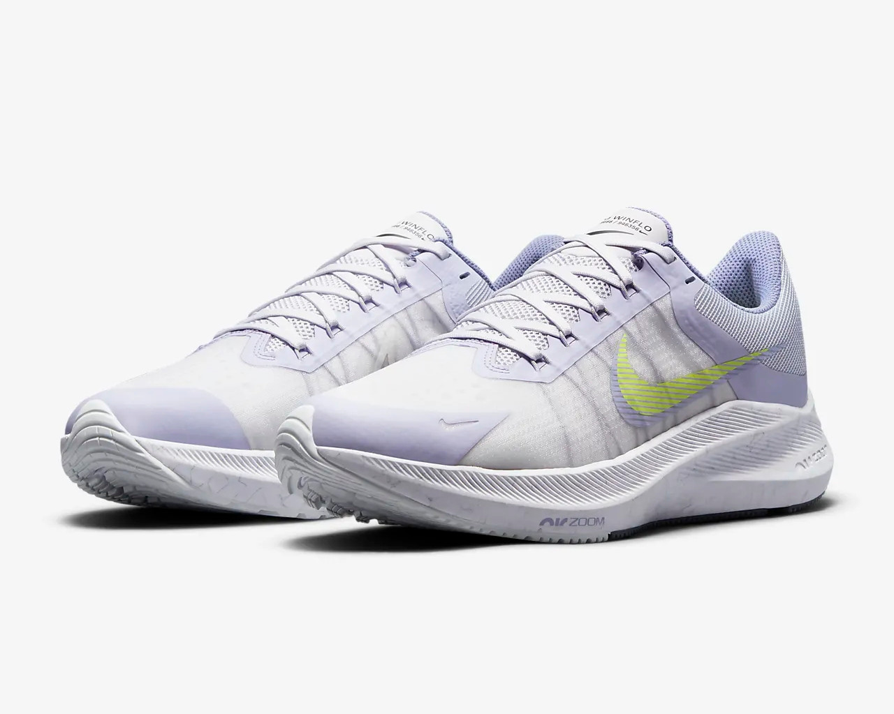 111 Womens Nike Zoom Winflo 8 White Purple Green DM7223 Zoom