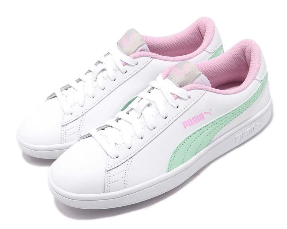 ebay nike zoom kd iv - PUMA Smash V2 L Jr White Fair Aqua Pale Pink Junior  Casual Shoes 365170 - 11 - CretamapShops